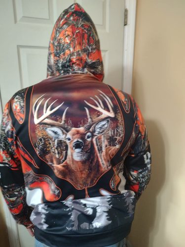 Click to view full screen American Deer Hunting Hoodie Style 5 3D Full Print Custom Hunter Clothing photo review